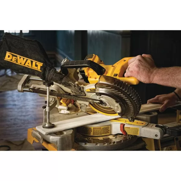 DEWALT 20-Volt MAX Cordless 7-1/4 in. Sliding Miter Saw with (1) 20-Volt Battery 4.0Ah & Cordless Jigsaw