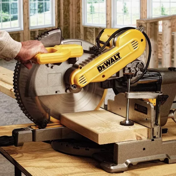 DEWALT 15 Amp Corded 12 in. Dual Bevel Sliding Compound Miter Saw