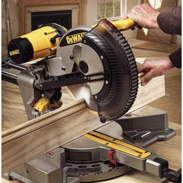 DEWALT 15 Amp Corded 12 in. Dual Bevel Sliding Compound Miter Saw