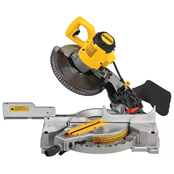 DEWALT 15 Amp Corded 10 in. Compound Single Bevel Miter Saw with Bonus Heavy-Duty Miter Saw Stand