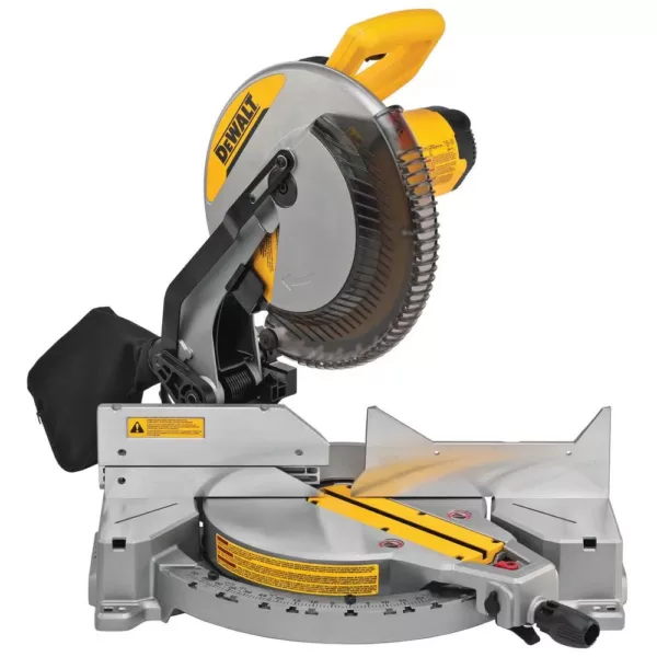 DEWALT 15 Amp Corded 12 in. Single Bevel Compound Miter Saw