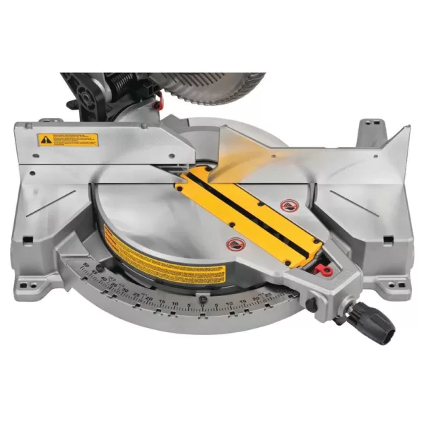 DEWALT 15 Amp Corded 12 in. Compound Single Bevel Miter Saw with Heavy-Duty Work Stand