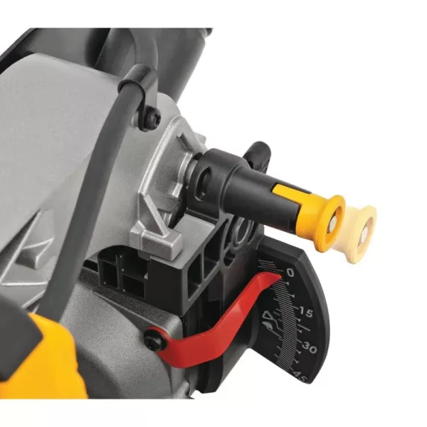 DEWALT 15 Amp Corded 12 in. Compound Single Bevel Miter Saw with Heavy-Duty Work Stand