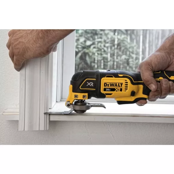 DEWALT 20-Volt MAX XR Cordless Brushless 3-Speed Oscillating Multi-Tool with (1) 20-Volt 3.0Ah Battery & Charger