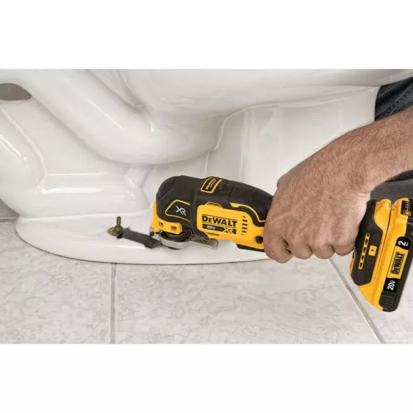 DEWALT 20-Volt MAX XR Cordless Brushless 3-Speed Oscillating Multi-Tool with (1) 20-Volt 3.0Ah Battery & Charger