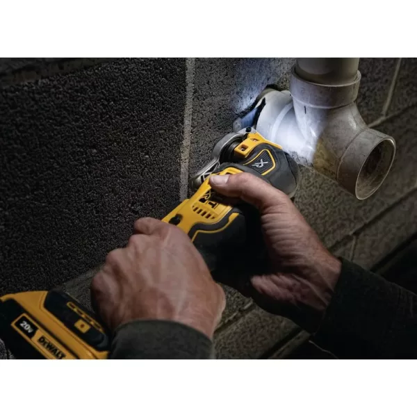 DEWALT 20-Volt MAX XR Cordless Brushless 3-Speed Oscillating Multi-Tool with (1) 20-Volt 2.0Ah Battery & Jigsaw