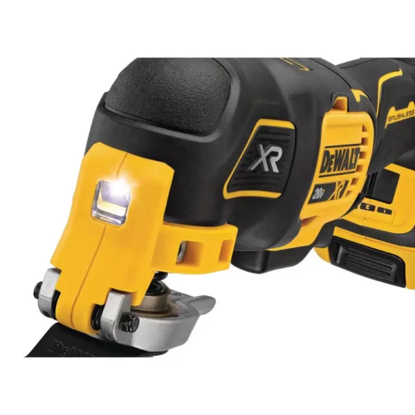 DEWALT 20-Volt MAX XR Cordless Brushless 3-Speed Oscillating Multi-Tool with (1) 20-Volt 2.0Ah Battery & Jigsaw