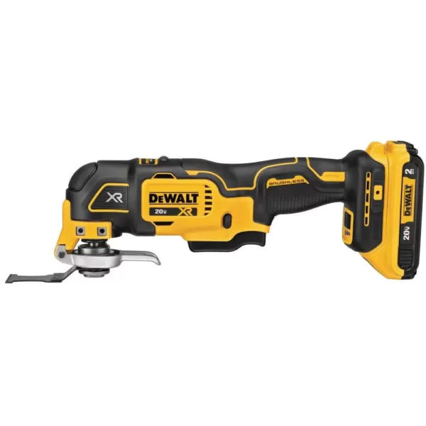 DEWALT 20-Volt MAX XR Cordless Brushless 3-Speed Oscillating Multi-Tool with (1) 20-Volt 2.0Ah Battery & 6-1/2 in. Circular Saw