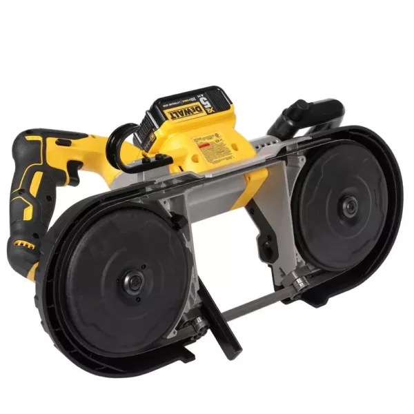 DEWALT 20-Volt MAX XR Cordless Brushless Deep Cut Band Saw with 4-1/2 in. Grinder & (1) 20-Volt Battery 5.0Ah & Charger