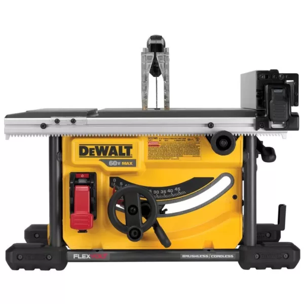 DEWALT FLEXVOLT 60-Volt MAX  Cordless Brushless 8-1/4 in. Table Saw Kit with (2) FLEXVOLT 6.0Ah Batteries