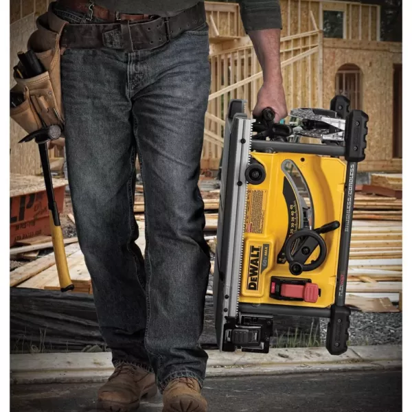 DEWALT FLEXVOLT 60-Volt MAX  Cordless Brushless 8-1/4 in. Table Saw Kit with (3) FLEXVOLT 6.0Ah Batteries