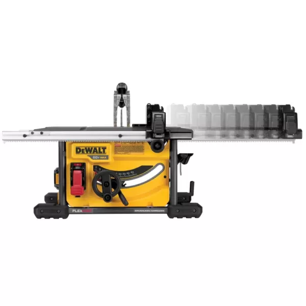 DEWALT FLEXVOLT 60-Volt MAX  Cordless Brushless 8-1/4 in. Table Saw Kit with (3) FLEXVOLT 6.0Ah Batteries