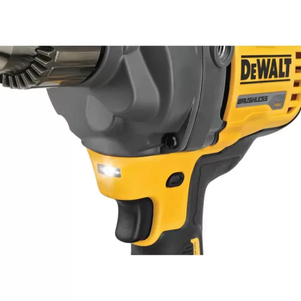 DEWALT FLEXVOLT 60-Volt MAX Cordless Brushless 1/2 in. Mixer/Drill with E-Clutch & (1) FLEXVOLT 9.0Ah Battery