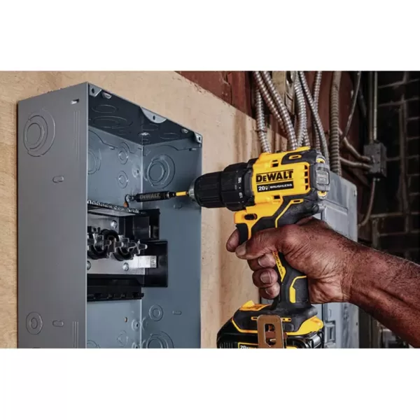 DEWALT ATOMIC 20-Volt MAX Cordless Brushless Compact 1/2 in. Drill/Driver, (2) 20-Volt 1.3Ah & (1) 20-Volt 5.0Ah Batteries