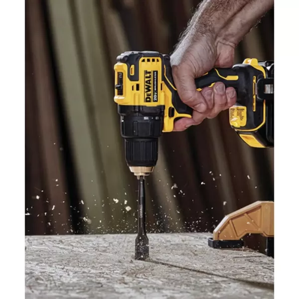 DEWALT ATOMIC 20-Volt MAX Cordless Brushless Compact 1/2 in. Drill/Driver, (2) 20-Volt 1.3Ah & (1) 20-Volt 5.0Ah Batteries