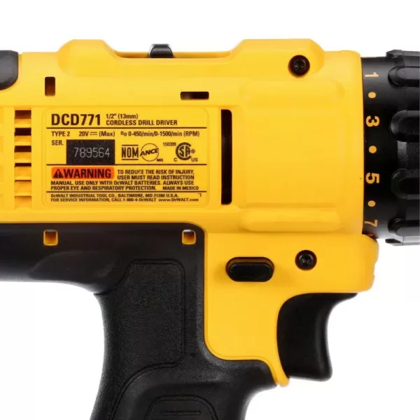 DEWALT 20-Volt MAX Cordless 1/2 in. Drill/Driver, (2) 20-Volt 1.3Ah Batteries, Charger & Reciprocating Saw