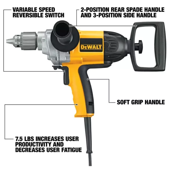 DEWALT 9 Amp 1/2 in. Spade Handle Drill