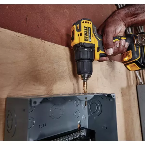 DEWALT ATOMIC 20-Volt MAX Cordless Brushless 1/2 in. Drill/Driver Kit, (1) 4.0Ah Battery, Reciprocating Saw & Tough System