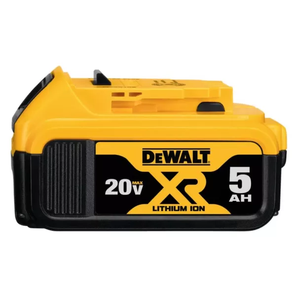 DEWALT 20-Volt MAX XR Premium Lithium-Ion 5.0Ah Battery Pack (5-Pack)