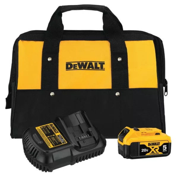 DEWALT 20-Volt MAX XR Cordless Brushless Drywall Screw Gun with (1) 20-Volt 5.0Ah Battery & 5 in. Random Orbital Sander