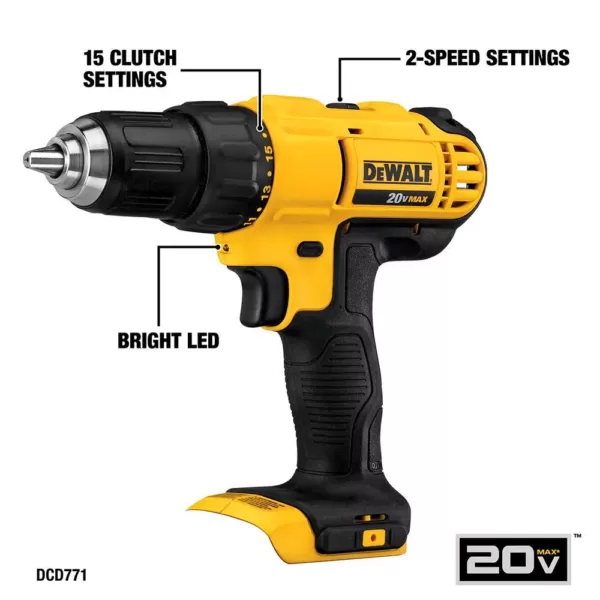 DEWALT 20-Volt MAX Cordless Combo Kit (6-Tool) with (2) 20-Volt 4.0Ah Batteries & Charger