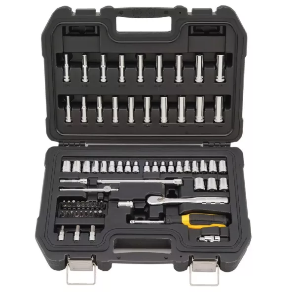 DEWALT 1/4 in. Drive SAE and Metric Socket Set (69-Piece)