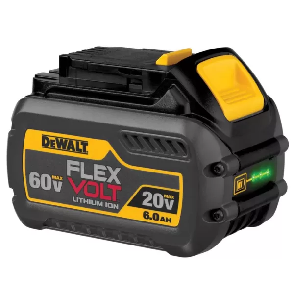 DEWALT FLEXVOLT 60-Volt MAX Cordless Brushless 1/2 in. Stud & Joist Drill with E-Clutch & (2) FLEXVOLT 6.0Ah Batteries