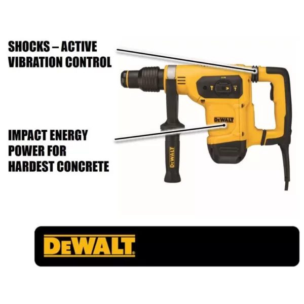 DEWALT 10.5 Amp 1-9/16 in. Corded SDS-MAX Combination Concrete/Masonry Rotary Hammer with SHOCKS and Case