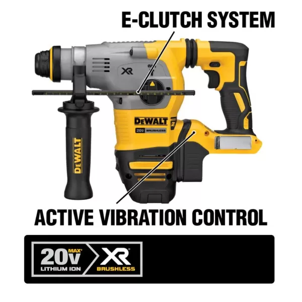 DEWALT 20-Volt MAX XR Cordless Brushless 1-1/8 in. SDS Plus L-Shape Rotary Hammer (Tool-Only)