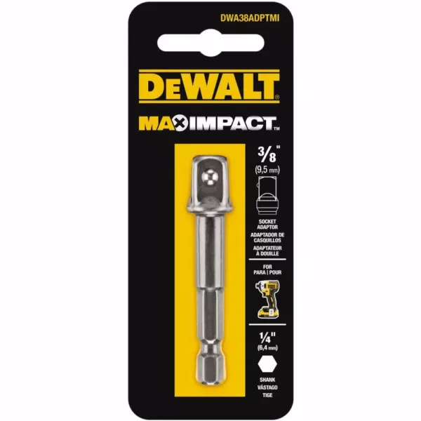 DEWALT MAX Impact 1/4 in. to 3/8 in. Adaptor