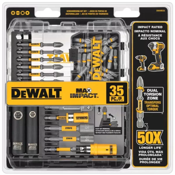 DEWALT MAX Impact Bit Set (35-Piece)