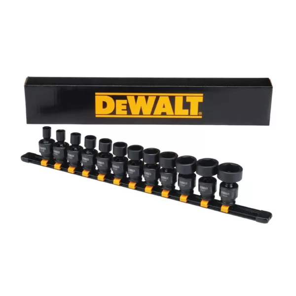 DEWALT 3/8 in. Drive SAE Socket Set (12-Piece)