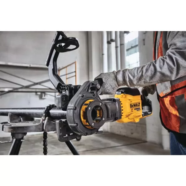 DEWALT FLEXVOLT 60-Volt MAX Cordless 1/2 in. - 2 in. Pipe Threader Kit with (2) FLEXVOLT 9.0Ah Batteries & Die Heads