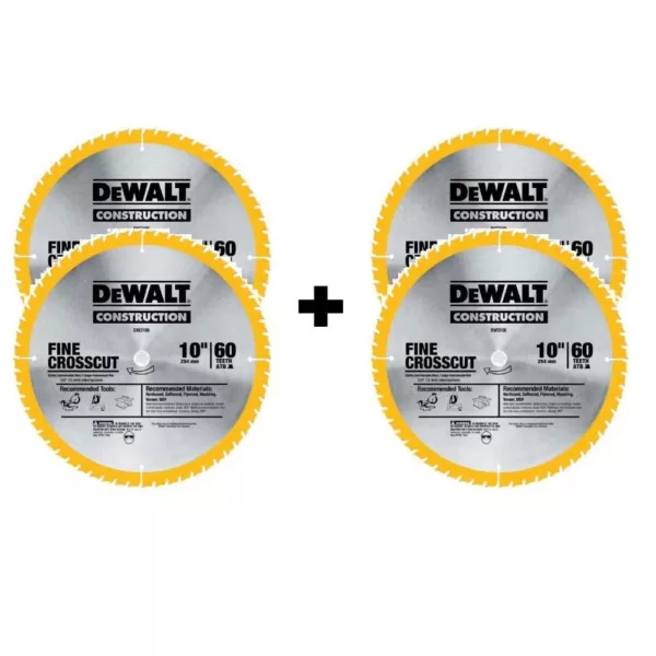 DEWALT 10 in. Circular Saw Blade Assortment (2-Pack) with Bonus 10 in. Circular Saw Blade Assortment (2-Pack)