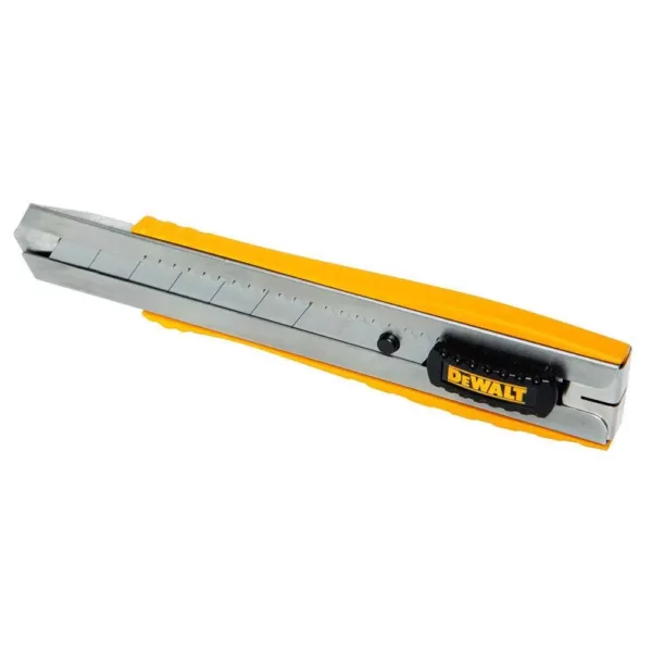 DEWALT 25 mm Metal Body Snap-Off Knife (2-Pieces) with 25 mm Snap Blades (6-Pieces)