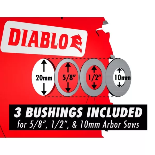 DIABLO 5-3/8 in x 18-Tooth Fast Framing Saw Blade with Bushings