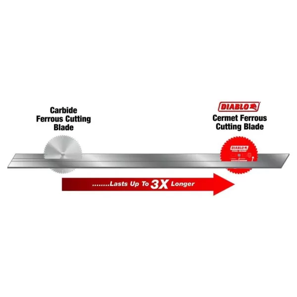 DIABLO 8 in. x 42-Tooth Steel Demon Cermet II Carbide Blade for Ferrous Metals & Stainless Steel