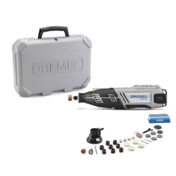 Dremel 8220 Series 12-Volt MAX Lithium-Ion Variable Speed Cordless Rotary Tool Kit + Rotary Tool Accessory Kit (130-Piece)