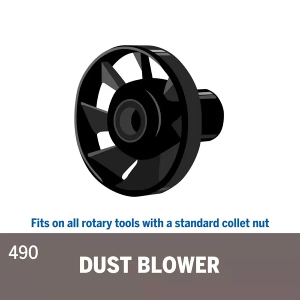 Dremel Rotary Tool Dust Blower for Sanding, Engraving, and Carving Applications