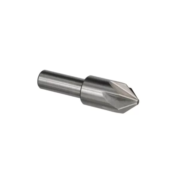 Drill America 1-1/4 in. 100-Degree High Speed Steel Countersink Bit with 6 Flutes