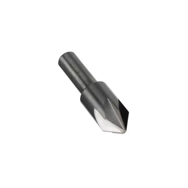 Drill America 1 in. 100-Degree High Speed Steel Countersink Bit with 6 Flutes