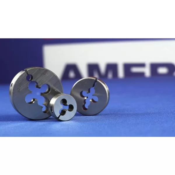 Drill America #10-32 x 1 in. Outside Diameter High Speed Steel Round Threading Die, Adjustable