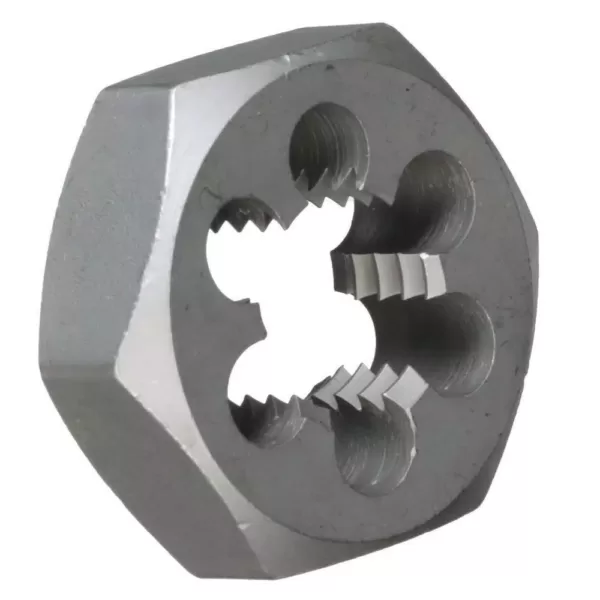 Drill America 1-1/2 in.-6 Carbon Steel Hex Re-Threading Die