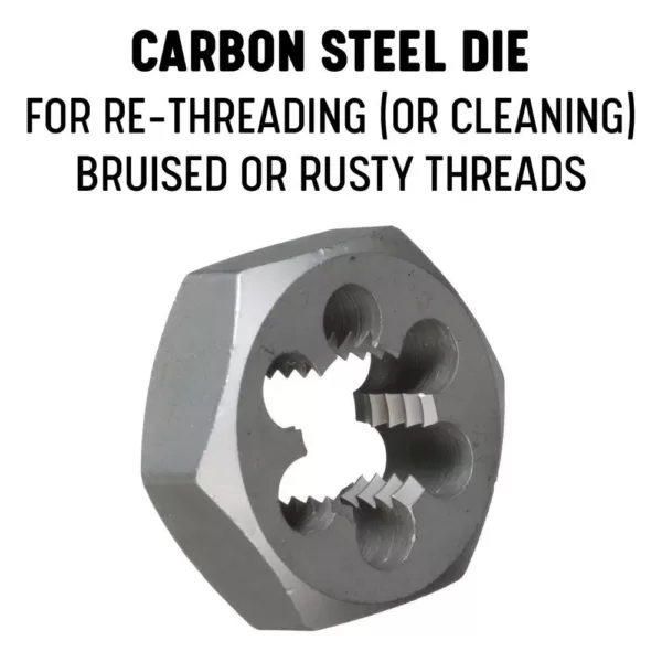 Drill America m6 x 1 Carbon Steel Hex Re-Threading Die