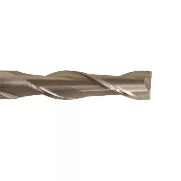 Drill America 1/2 in. High Speed Steel End Mill Specialty Bit with 2-Flutes and 1/2 in. Shank