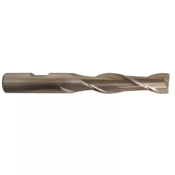 Drill America 1/2 in. High Speed Steel End Mill Specialty Bit with 2-Flutes and 1/2 in. Shank