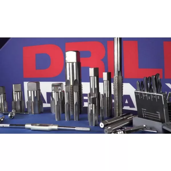 Drill America T/A Series 5/8 in. -18 High Speed Steel Tap Set