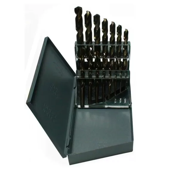 Drill America m35 Cobalt Jobber Drill Bit Set (15-Pieces)