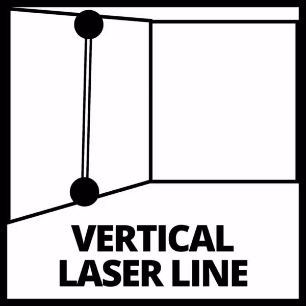 Einhell Self-Leveling Red-Beam Horizontal and Vertical Cross-Line Laser Level, 30-Ft Range, Class II