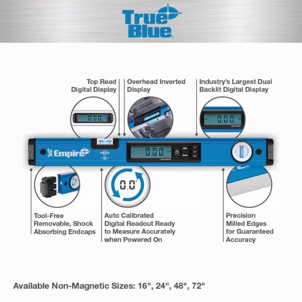 Empire 24 in. True Blue Digital Box Level with Case